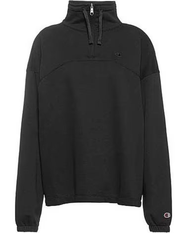 CHAMPION FELPA CHAMPION CON COLLO ALTO DA DONNA IN NERO NEGRO