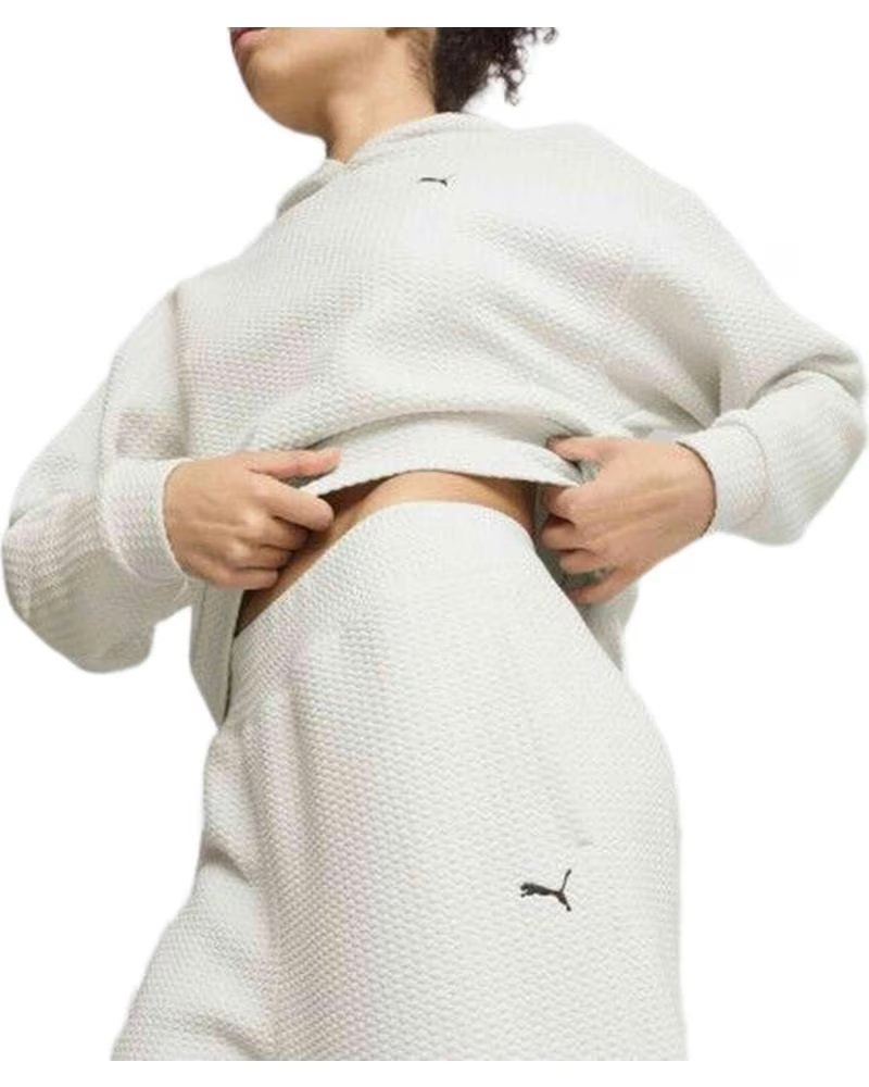 PUMA PANTALONI LARGHI PUMA ESSENTIALS DONNA BIANCHI BLANCO