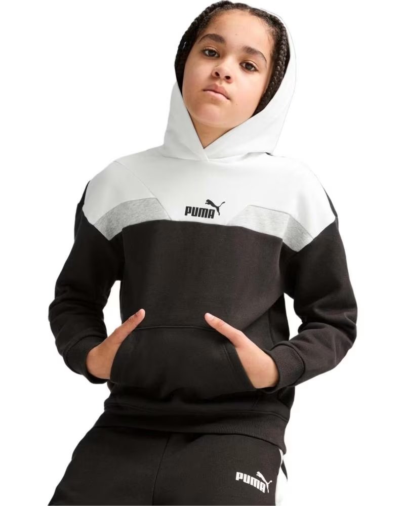 PUMA SUDADERA CON CAPUCHA PUMA COLORBLOCK PARA NIÑAS MULTICOLOR