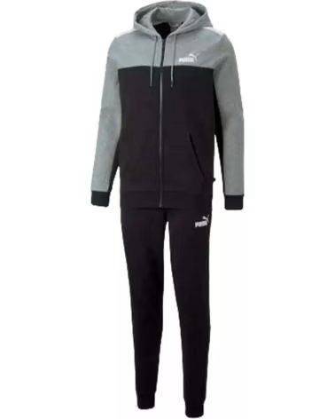 PUMA ENSEMBLE DE SURVÊTEMENT À CAPUCHE PUMA ESSENTIALS POUR HOMMES NEGRO
