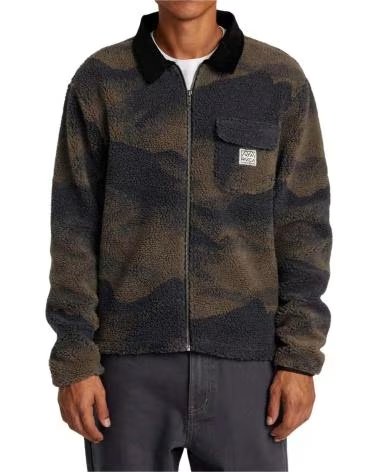 RVCA CHAQUETA RVCA AVYFT00387-BN4 DE BORREGUILLO CAMUFLAJE VERDE