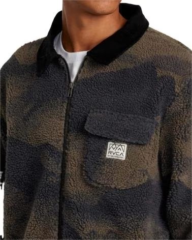 RVCA CHAQUETA RVCA AVYFT00387-BN4 DE BORREGUILLO CAMUFLAJE VERDE