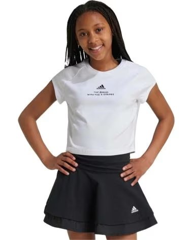 ADIDAS CAMISETA DE MANGA CORTA EN PARA NINAS BLANCO