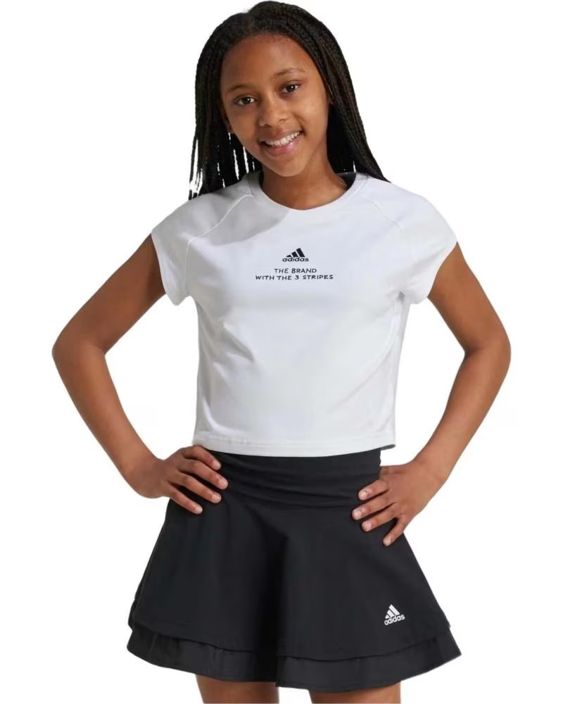 ADIDAS CAMISETA DE MANGA CORTA EN PARA NINAS BLANCO