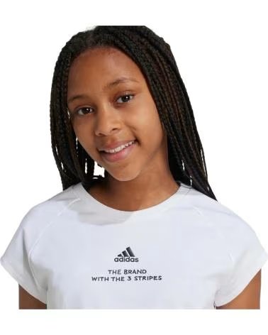 ADIDAS CAMISETA DE MANGA CORTA EN PARA NINAS BLANCO