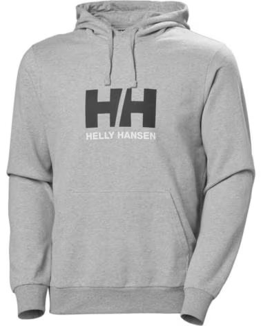 HELLY HANSEN MOLETOM COM CAPUZ HELLY HANSEN LOGO HH MASCULINO CINZA GRIS