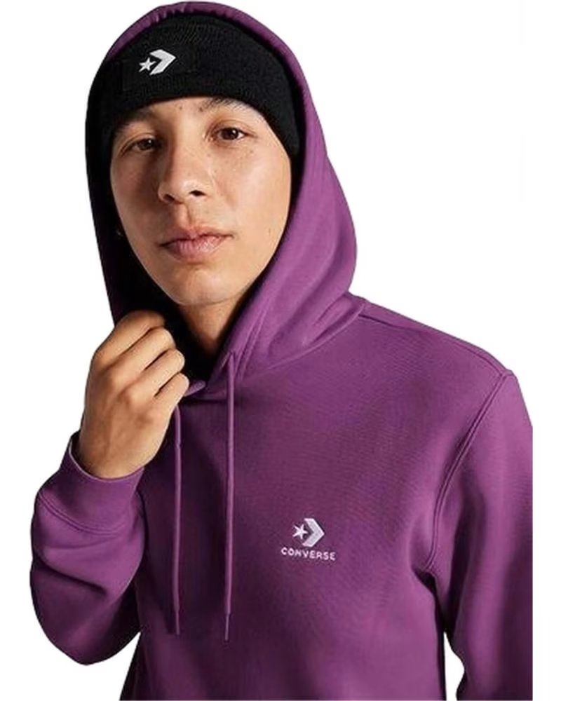 CONVERSE CONVERSE PURPLE UNISEX HOODIE MORADO