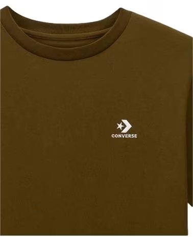 CONVERSE CAMISETA CONVERSE DE MANGA CURTA PARA UNISSEX MARRON
