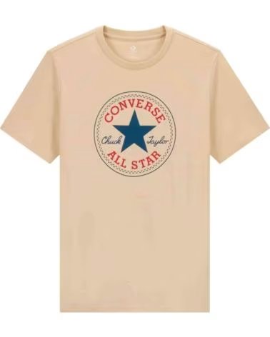 CONVERSE CAMISETA CONVERSE CHUCK TAYLOR ALL STAR LOGO BEIGE PARA HOMBRE BEIG