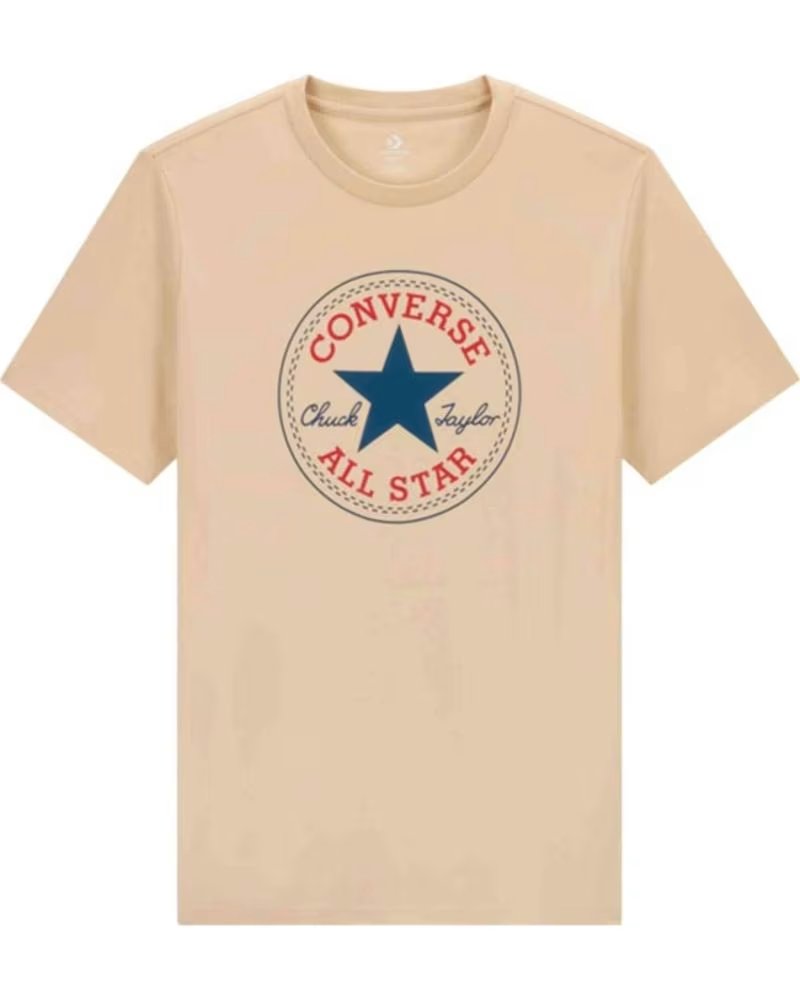 CONVERSE CAMISETA CONVERSE CHUCK TAYLOR ALL STAR LOGO BEIGE PARA HOMBRE BEIG