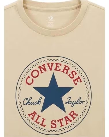 CONVERSE CAMISETA CONVERSE CHUCK TAYLOR ALL STAR LOGO BEIGE PARA HOMBRE BEIG