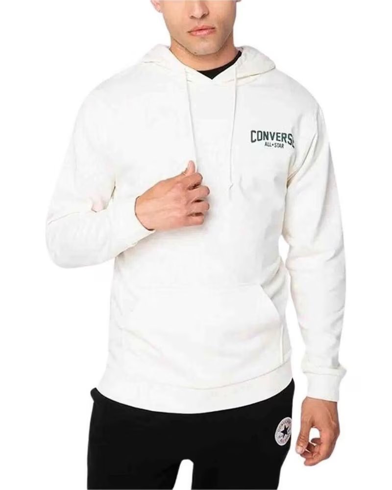 CONVERSE FELPA CON CAPPUCCIO CONVERSE ´ALL STAR´ DA UOMO BLANCO