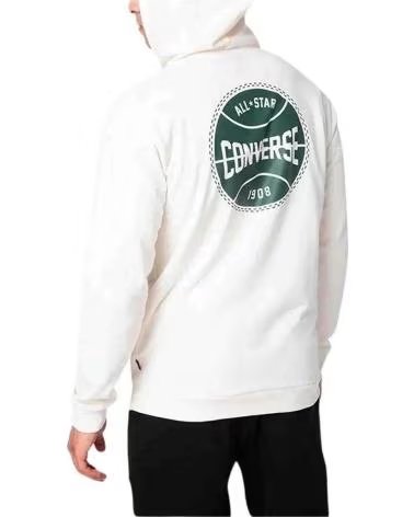 CONVERSE FELPA CON CAPPUCCIO CONVERSE ´ALL STAR´ DA UOMO BLANCO