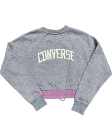 CONVERSE MOLETOM CROPPED CONVERSE FEMININO CINZA GRIS