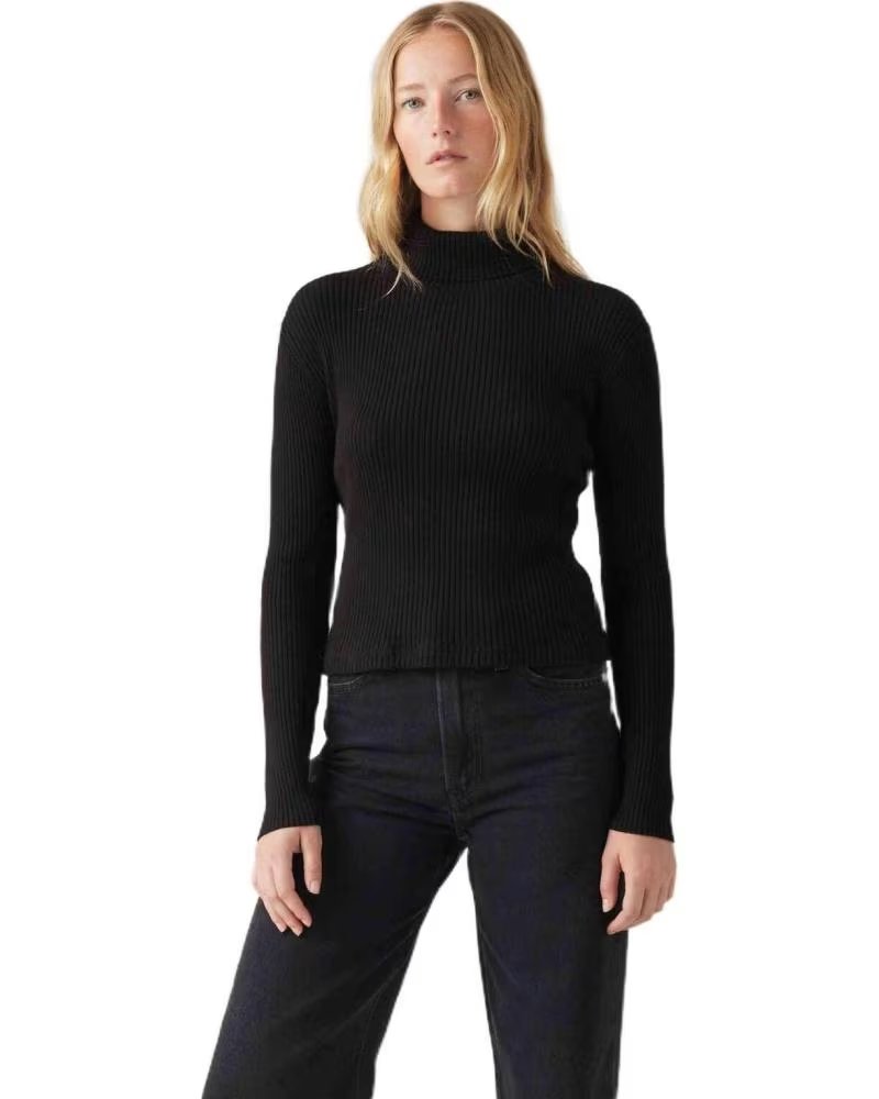 LEVIS MAGLIONE LEVI´S A COLLO ALTO DA UOMO IN NERO NEGRO
