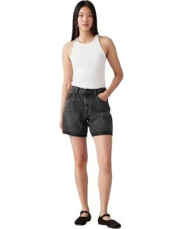 SHORT EN JEAN LEVI´S NOIR FEMME NEGRO