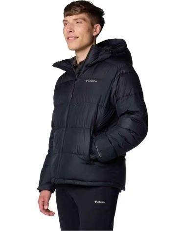 COLUMBIA JAQUETA ACOLCHOADA COM CAPUZ NEGRO