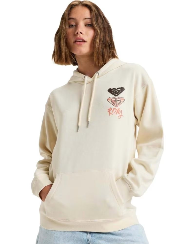 ROXY MOLETOM ROXY SURF STOK HOODY TEC0 BEGE FEMININO BEIG