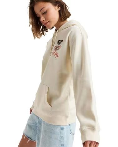 ROXY MOLETOM ROXY SURF STOK HOODY TEC0 BEGE FEMININO BEIG