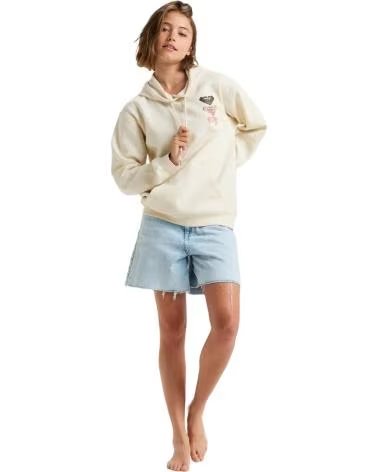 ROXY MOLETOM ROXY SURF STOK HOODY TEC0 BEGE FEMININO BEIG