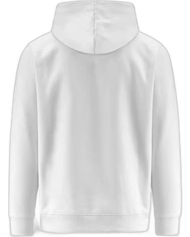 KAPPA SUDADERA CON CAPUCHA EN PARA HOMBRE BLANCO