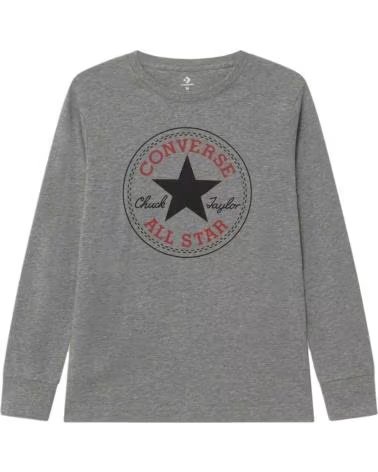 CONVERSE MAGLIETTA CONVERSE A MANICHE LUNGHE PER BAMBINI GRIGIA GRIS