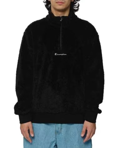 CHAMPION FELPA CHAMPION CON MEZZA ZIP MULTICOLOR