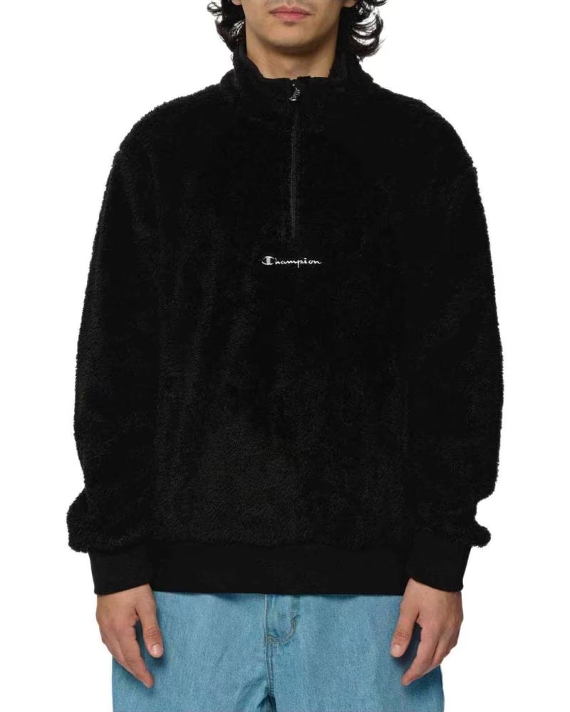 CHAMPION FELPA CHAMPION CON MEZZA ZIP MULTICOLOR