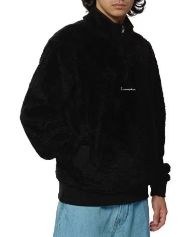 CHAMPION FELPA CHAMPION CON MEZZA ZIP MULTICOLOR