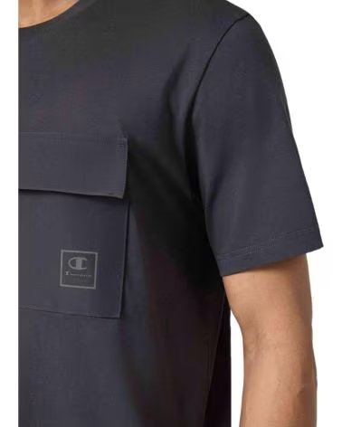 CHAMPION T-SHIRT CHAMPION A MANICHE CORTE CON TASCA ES503