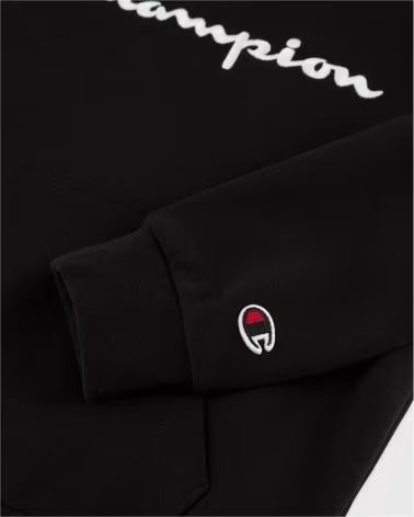 CHAMPION MOLETOM COM CAPUZ CHAMPION UNISSEX PRETO INFANTIL NEGRO