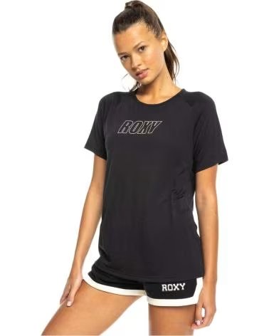 ROXY ROXY EVD FLOW TEE T-SHIRT FÜR DAMEN NEGRO