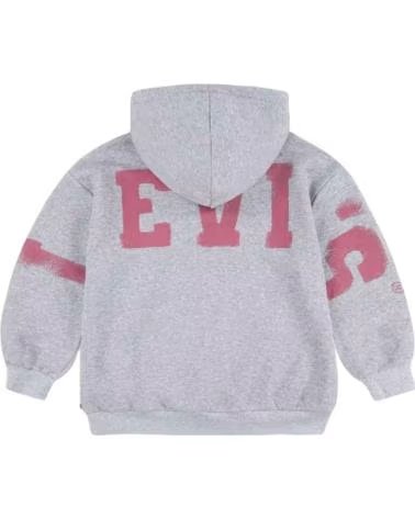 LEVIS FELPA CON CAPPUCCIO LEVI´S UNISEX GRIGIA PER BAMBINI GRIS