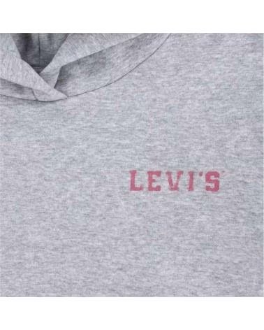 LEVIS FELPA CON CAPPUCCIO LEVI´S UNISEX GRIGIA PER BAMBINI GRIS