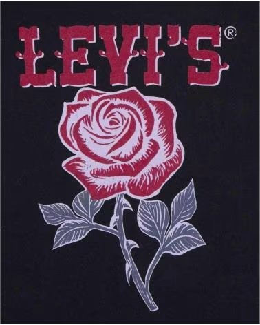 LEVIS LEVI´S MÄDCHEN T-SHIRT KURZARM SCHWARZ MIT ROSE NEGRO