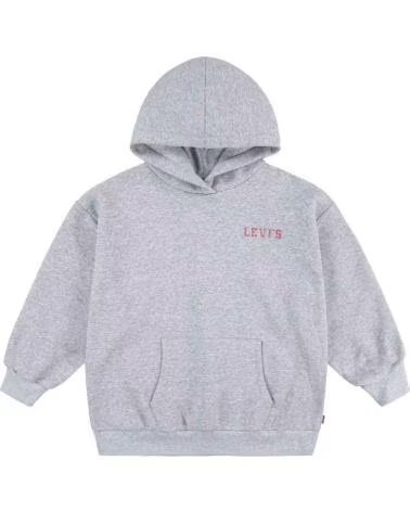 LEVIS FELPA CON CAPPUCCIO LEVI´S PER BAMBINA GRIGIA GRIS