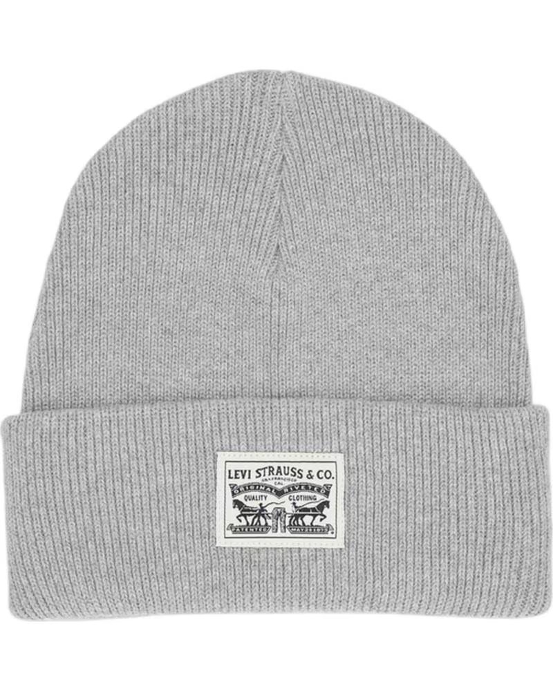LEVIS GORRO LEVI´S DE PUNTO UNISEX GRIS GRIS
