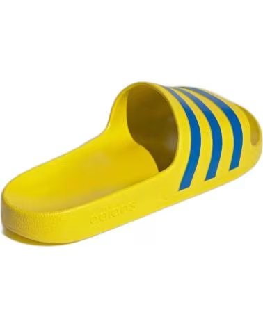 TONGS ADIDAS ADILETTE COMFORT JAUNES À RAYURES BLEUES AMARILLO