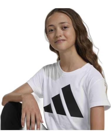 ADIDAS ADIDAS BADGE OF SPORT SHORT SLEEVE T-SHIRT UNISEX KIDS WHITE BLANCO