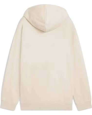PUMA FELPA CON CAPPUCCIO E GRAFICA A CUORE PER BAMBINA BEIGE