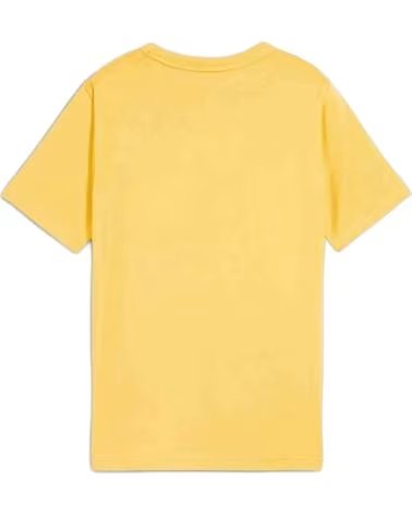 PUMA T-SHIRT À MANCHES COURTES AVEC LOGO GRAPHIQUE AMARILLO