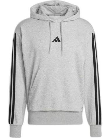 ADIDAS SUDADERA CON CAPUCHA ADIDAS FUTURE ICONS 3 RAYAS PARA HOMBRE GRIS