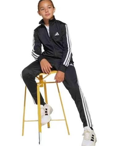 ADIDAS Chandal en color negro para ninos NEGRO