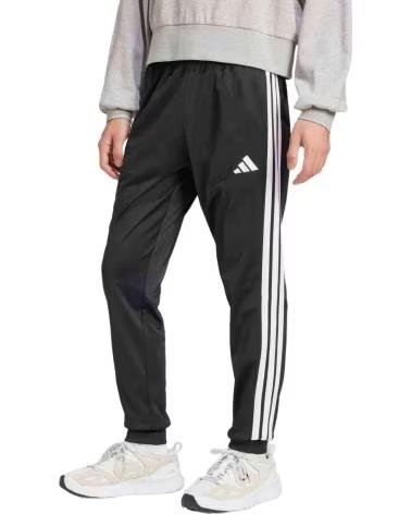 ADIDAS PANTALONI LUNGHI ADIDAS ESSENTIALS 3 STRISCE DA UOMO NEGRO