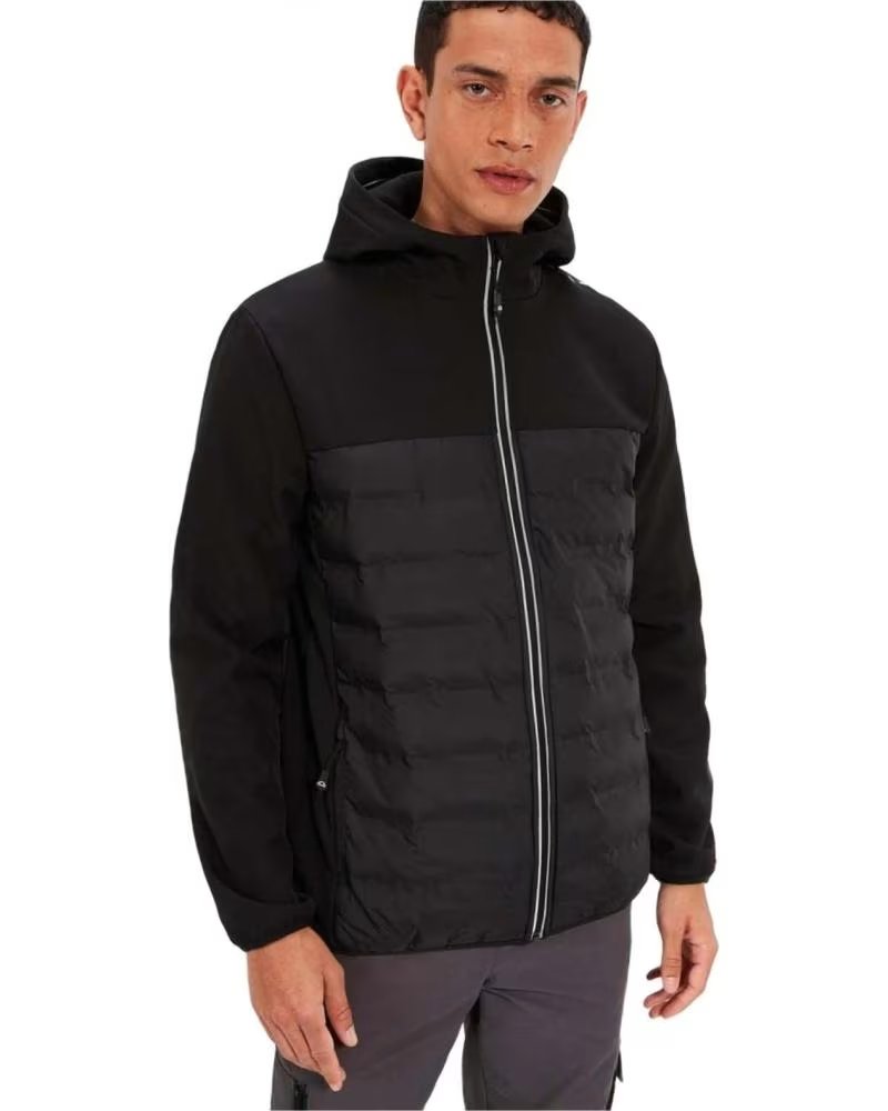 ELLESSE ELLESSE MEN´S HOODED PADDED JACKET NEGRO