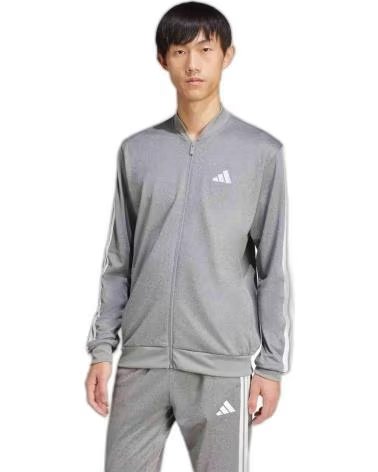 ADIDAS GIACCA SPORTIVA ADIDAS ESSENTIALS DA UOMO IN GRIGIO GRIS