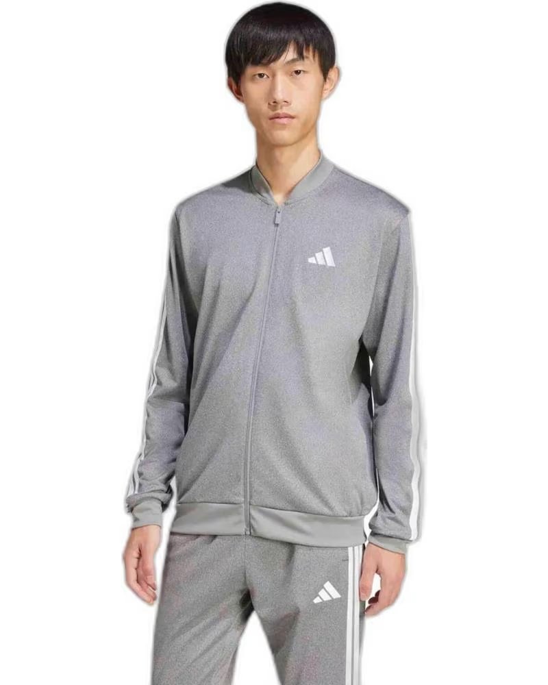 ADIDAS GIACCA SPORTIVA ADIDAS ESSENTIALS DA UOMO IN GRIGIO GRIS
