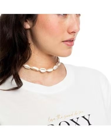 ROXY CAMISETA ROXY MODELO NOON OCEAN TEES MNF0 BRANCA VIOLETA