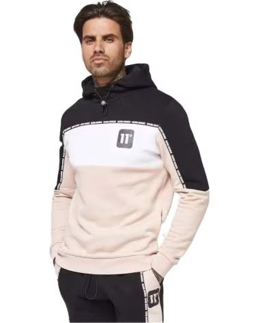 11 DEGREES MOLETOM COM CAPUZ 11 DEGREES COLOUR BLOCK TAPED MASCULINO ROSA