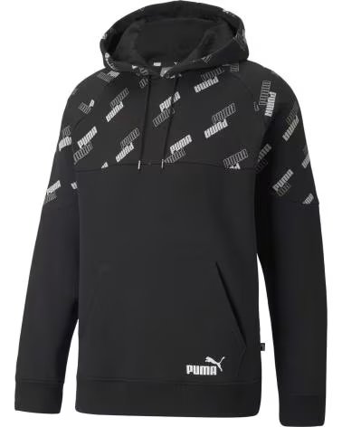 PUMA MOLETOM COM CAPUZ PUMA POWER AOP FL MASCULINO NEGRO